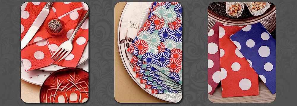 desenli peçete, logolu peçete