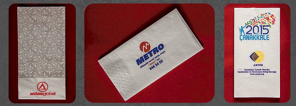 sies renkli peçete, desenli peçete