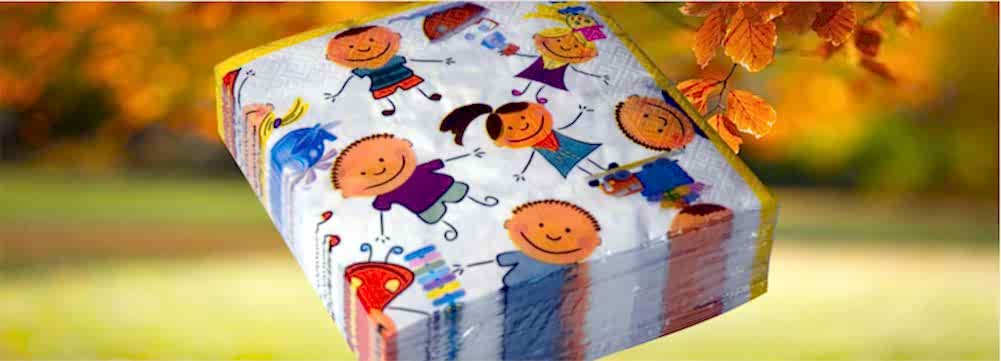 desenli peçete, baskılı peçeteler, desenli peçete üreticisi